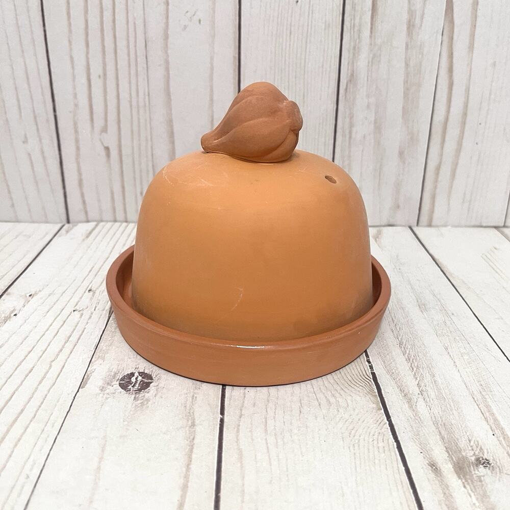Progressive Terra Cotta Garlic & Onion Roaster New In Box